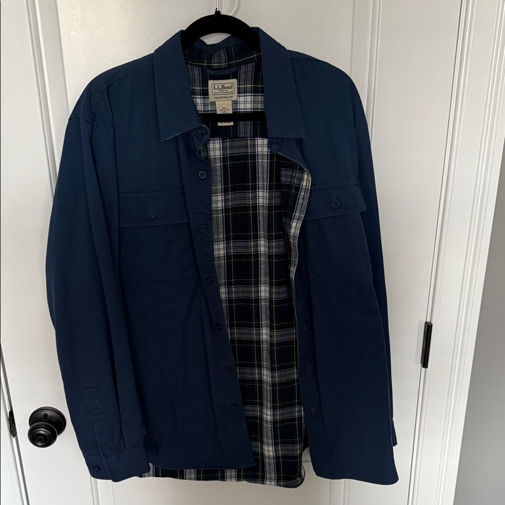 L.L. Bean Blue Shirt Jacket